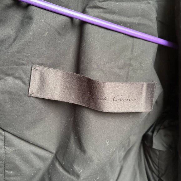 Rick Owens - Knee Length Leather Coat - Picture 4 of 4